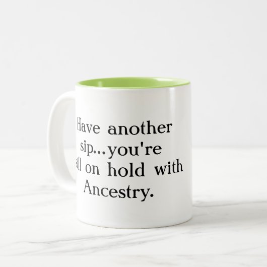 保留の状態で家系のツートーンマグと ツートーンマグカップ (正面左)