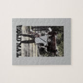 保留メールおもしろいワークギフトアンティーク退職メールマン ジグソーパズル (横)