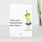 保留 – グリーティングカード サンキューカード (裏面)