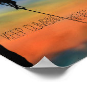 「保登山」と「Never与え Up」のポスター ポスター (角)