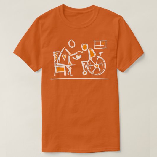 保直食べ物を与え直に Tシャツ (デザイン正面)
