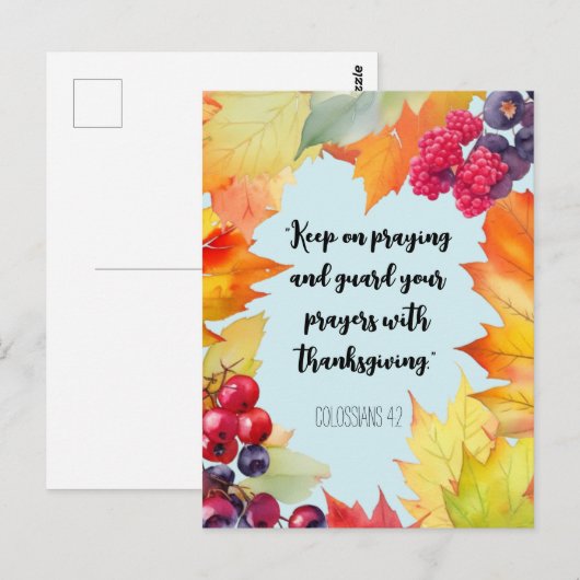 保祈感謝祭 ポストカード (正面/裏面)