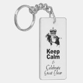 保祝Calm Goat Year Monogram両面KC キーホルダー (正面左)