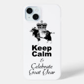 保祝Calm Goat Year White iPhone Case Case-Mate iPhoneケース (裏面)