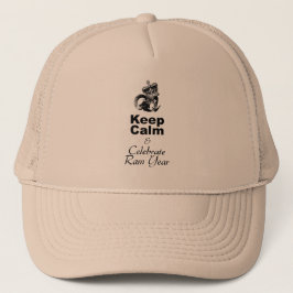保祝Calm Ram年トラッカーハット キャップ