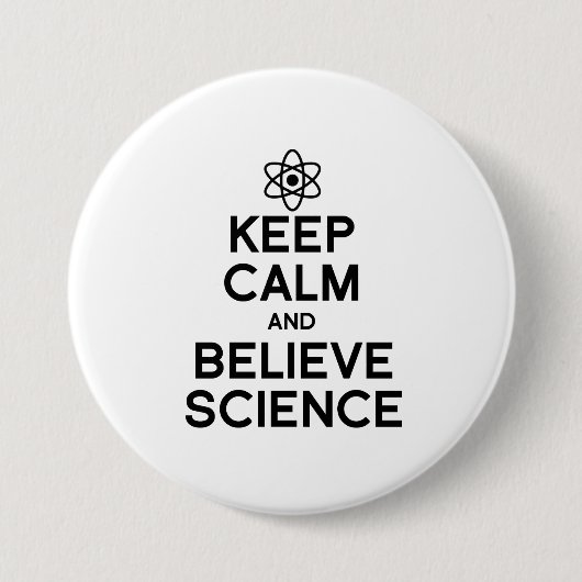 保科学信じ学 缶バッジ (正面)