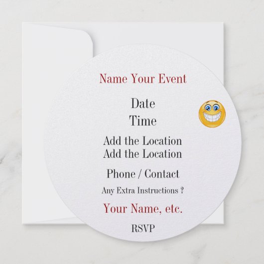 保秘密!サプライズパーティの招待状 招待状 (裏面)