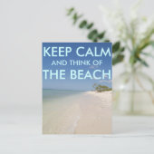 保穏やか考えなビーチはがき ポストカード (スタンド正面)