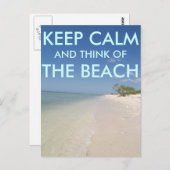 保穏やか考えなビーチはがき ポストカード (正面/裏面)