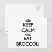 保穏やか食べなブロッコリー ポストカード (正面/裏面)