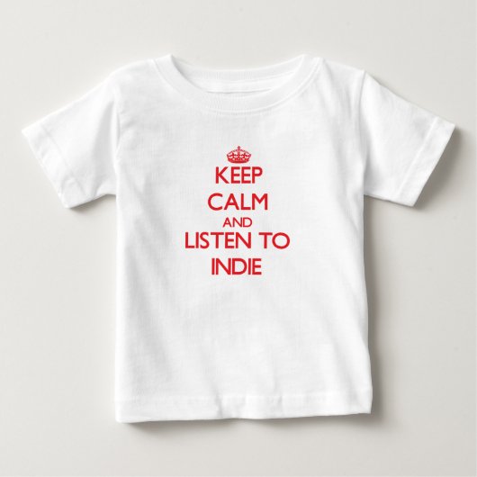 保穏や聞かなインディ ベビーTシャツ (正面)
