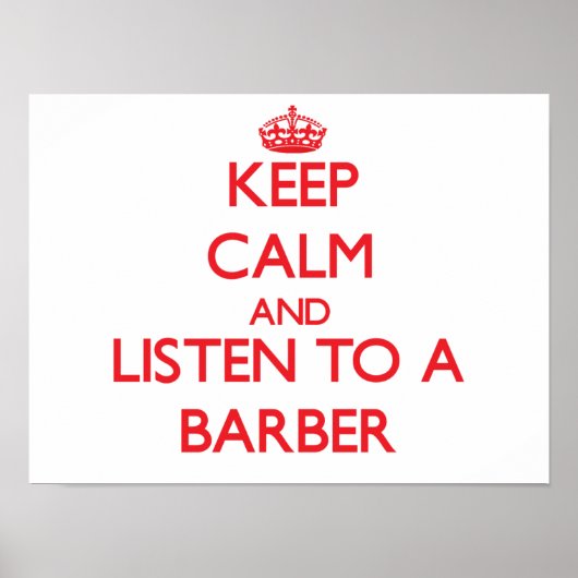 保穏や聞か理容師へ ポスター (正面)