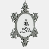 保穏や遊かな スノーフレークピューターオーナメント (左)