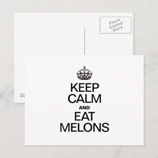 保穏や食べメロ ポストカード (正面/裏面)