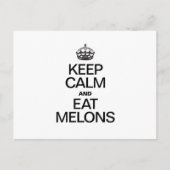 保穏や食べメロ ポストカード (正面)