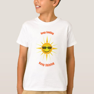 保笑い保て輝く Tシャツ