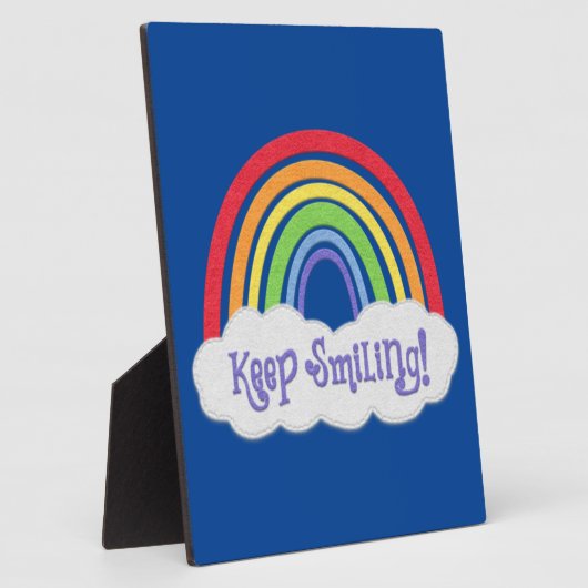 保笑い! | Rainbow with Cloud |ユーカスタマイズ フォトプラーク (側面)