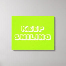 保笑う緑の白 キャンバスプリント