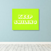 保笑う緑の白 キャンバスプリント (インサイチュ (ウッドフロア))