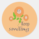 保笑顔のポストイット ラウンドシール (正面)