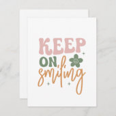 保笑顔の感動的引用文 (正面/裏面)