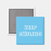 保笑顔の青空ホワイトマグネット マグネット (正面/裏面)