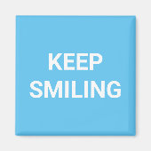 保笑顔の青空ホワイトマグネット マグネット (正面)