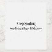 「保笑顔」かわいいデザイン。買今 ワインラベル (シングルラベル)