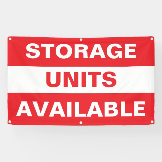 保管ユニットが利用可能です 横断幕 (横)