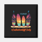 保管人勤務外夏季年度末 マグネット (正面)