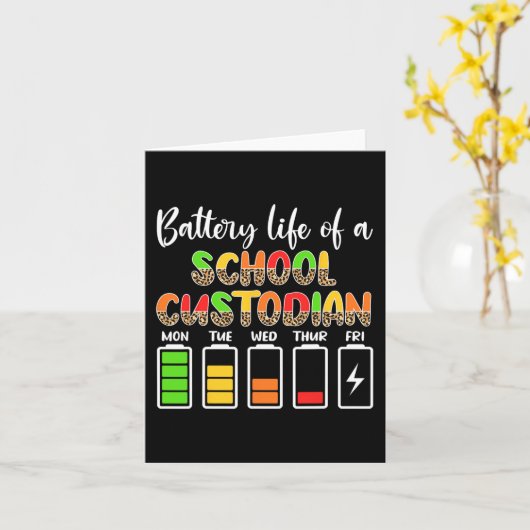 保管用バッテリー生命学校用清掃員 カード (黄色い花)