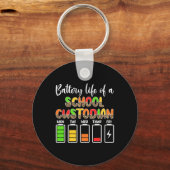 保管用バッテリー生命学校用清掃員 キーホルダー (正面)