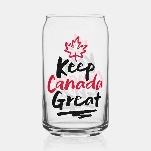 保素晴らし!カナダメープルの葉の再メイク ガラス缶 (正面)