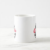 保素晴らし!カナダメープルの葉の再メイク コーヒーマグカップ (中央)