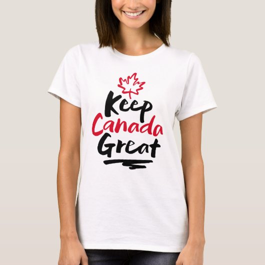 保素晴らし!カナダメープルの葉の再メイク Tシャツ (正面)