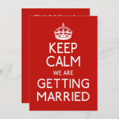 保結婚の準備 – 結婚s 招待状 (正面/裏面)