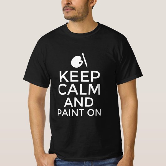 保絵を描よく Tシャツ (正面)