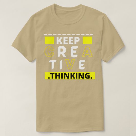 保考えるクリエイティブ Tシャツ (デザイン正面)