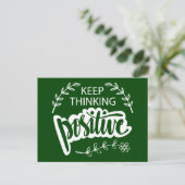 保考える前向きの ポストカード (スタンド正面)