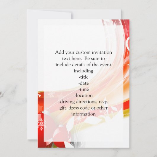 保聖降誕祭 招待状 (裏面)