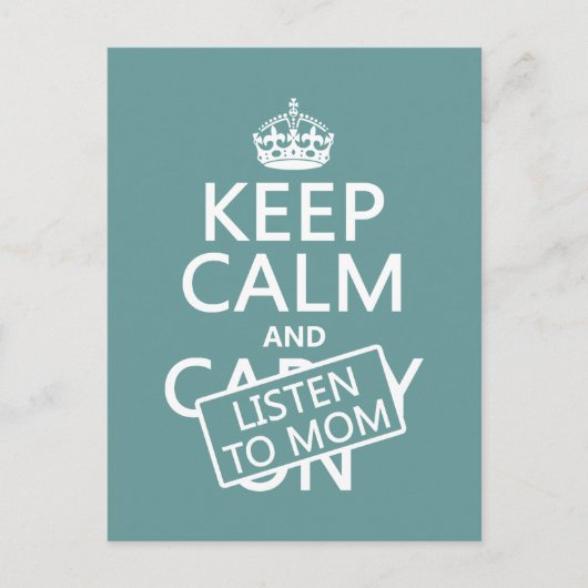 保聞おさん(任意の色で) ポストカード (正面)