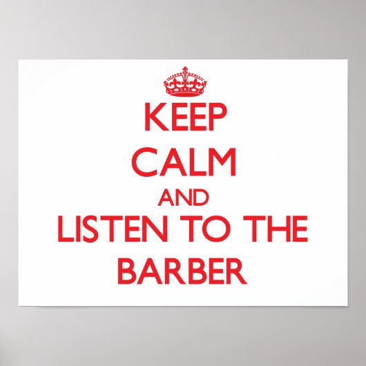 保聞穏やか理容師へ ポスター (正面)