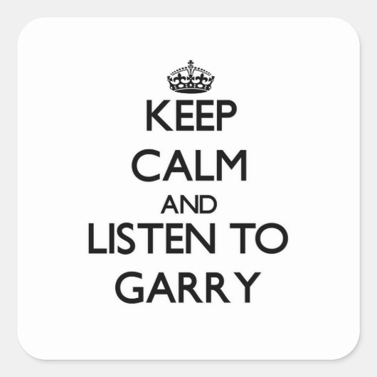 保聞Garryへ スクエアシール (正面)