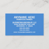 保育サービス 名刺 (裏面)