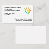 保育センター管理者 名刺 (正面/裏面)