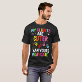 保育プロバイダ私のクライアントはより可愛い育児Te Tシャツ (正面フル)