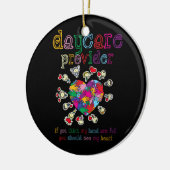 保育プロバイダ育児可愛いハート先生 セラミックオーナメント (左)