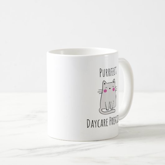 保育プロバイダ託児タマー コーヒーマグカップ (正面右)