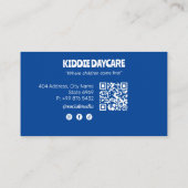 保育プロフェッショナル事業 | 深い青 名刺 (裏面)