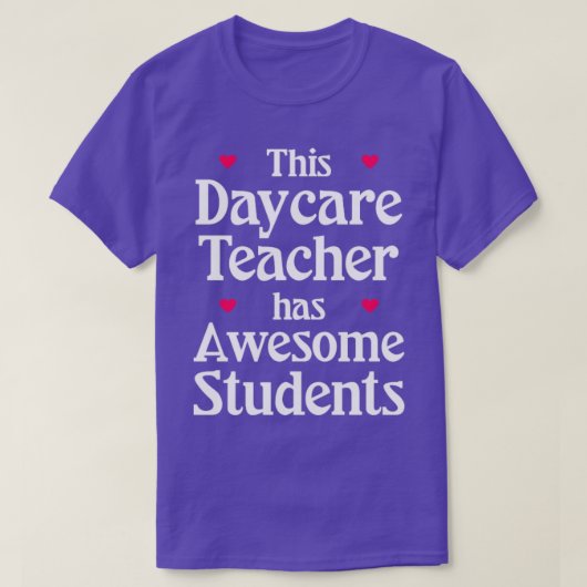 保育先生に素晴らし生徒 Tシャツ (デザイン正面)